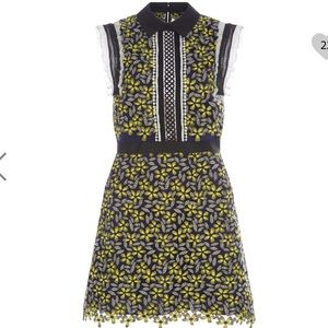 Self-Portrait Eleina Sleeveless Daisy Dress